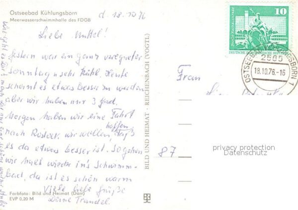 Kuehlungsborn Ostseebad Meerwasserschwimmhalle FDGB – Bild 2