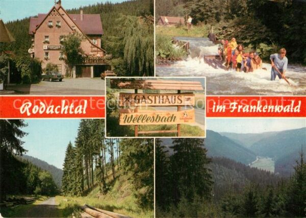 Wellesbach Oberfranken Gast Forsthaus Wellesbach Floßfahrt Rod