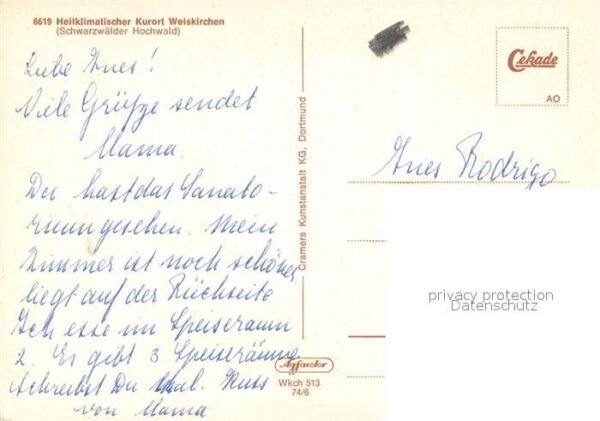 Weiskirchen Schwarzwald Hochwald Sanatorium – Bild 2