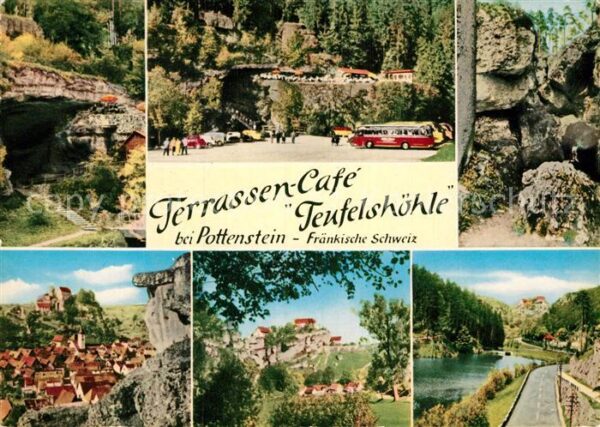 Pottenstein Oberfranken Terrassenccafe Teufelshöhle