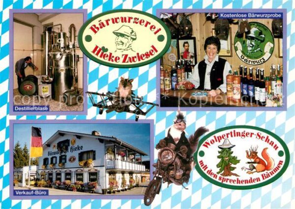 Zwiesel Niederbayern Heinrich Hieke Bärwurzerei Destillierbl