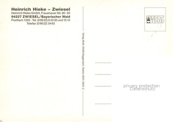 Zwiesel Niederbayern Heinrich Hieke Bärwurzerei Destillierbl – Bild 2