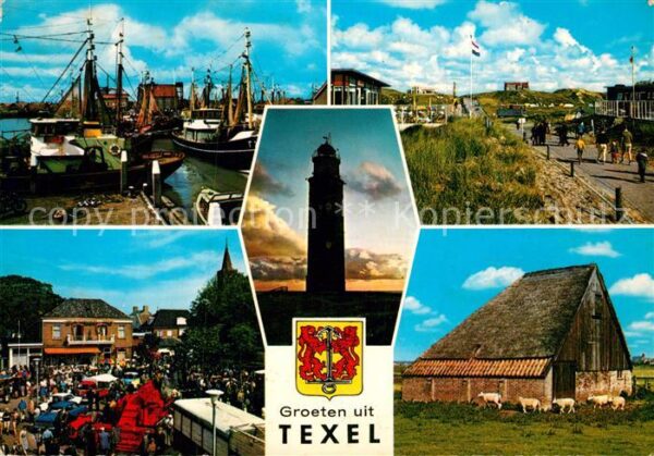 Texel Hafen Stall Leuchtturm
