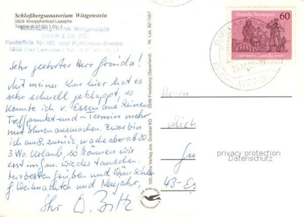 Laasphe Schlossbergsanatorium Wittgenstein – Bild 2