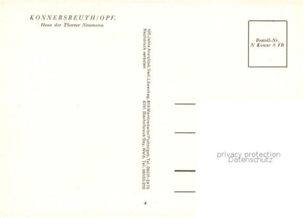 Konnersreuth Oberpfalz Haus Therese Neumann – Bild 2