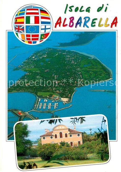 Isola Albarella Fliegeraufnahme Villa