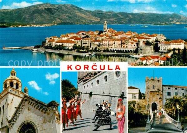 Korcula Ritterspiele Schloss Kirche Panorama