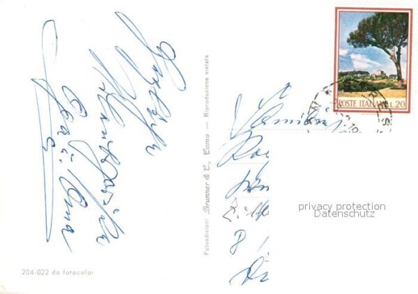 Stresa Lago Maggiore Kirche Inseln Pfau Panoramakarte – Bild 2