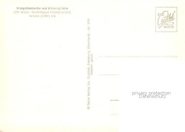 Gudenhagen Kriegsblinden Kur Erholungsheim – Bild 2