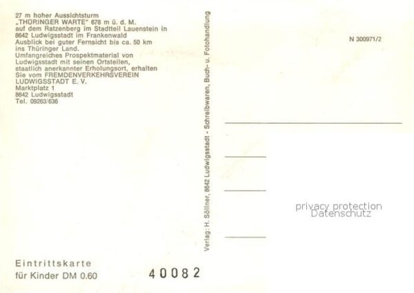 Ludwigsstadt Thüringer Warte – Bild 2