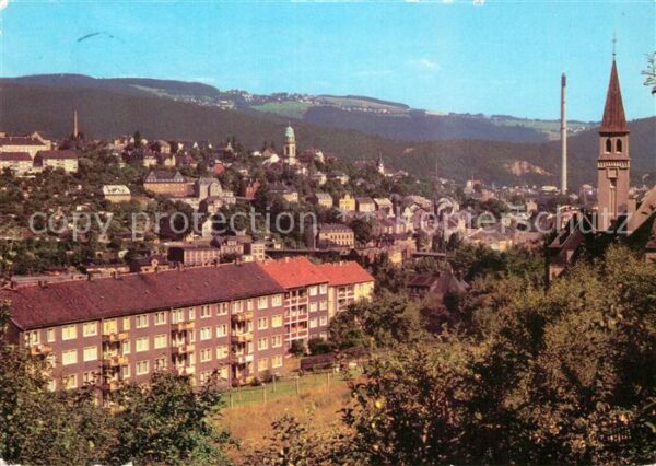Aue Sachsen Panorama Kirche