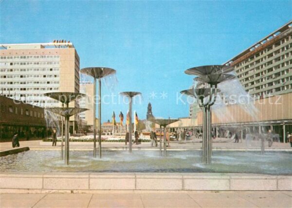 Dresden Prager Straße Wasserspiele