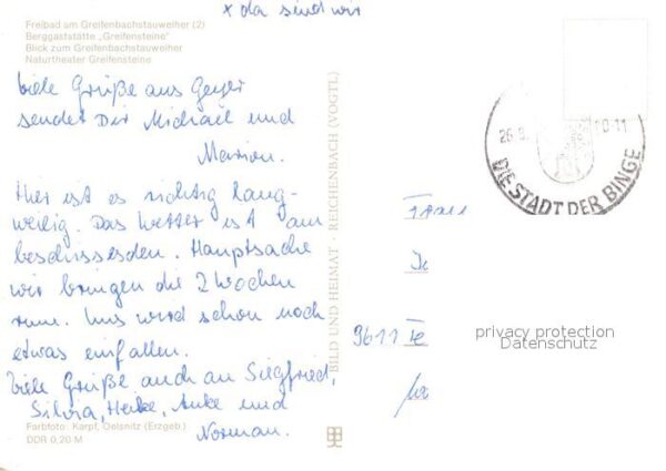Greifensteine Erzgebirge Freibad Greifenbachstauweiher Berggasts – Bild 2