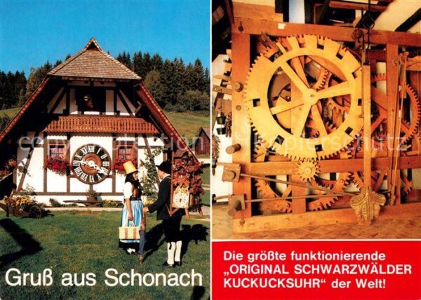 Schonach Schwarzwald Original Schwarzwälder Kuckucksuhr