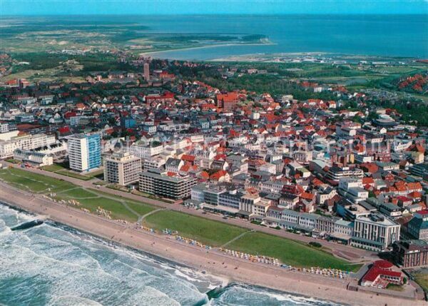 Norderney Nordseebad Fliegeraufnahme Kaiserstraße Strandprom
