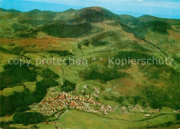 Schoenau Schwarzwald Fliegeraufnahme Belchen