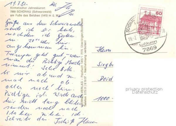 Schoenau Schwarzwald Fliegeraufnahme Belchen – Bild 2