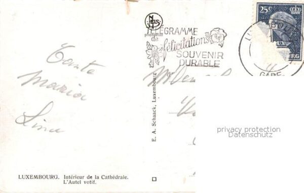 LUXEMBOURG  Luxemburg Interieur de la Cathedrale l’Autel voti – Bild 2