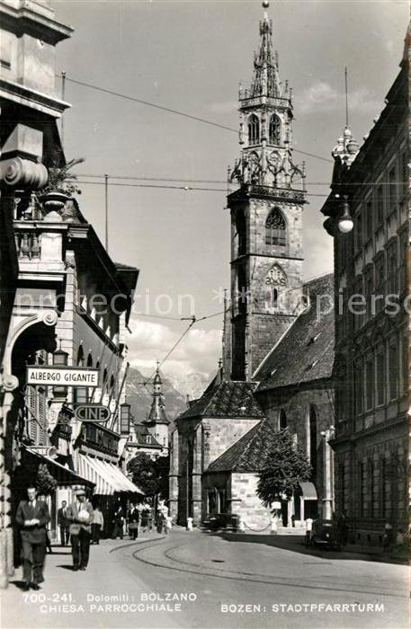Bozen Suedtirol Stadtpfarrturm