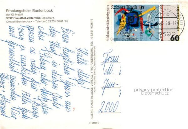Clausthal-Zellerfeld Erholungsheim Buntenbock Speisesaal Keg – Bild 2