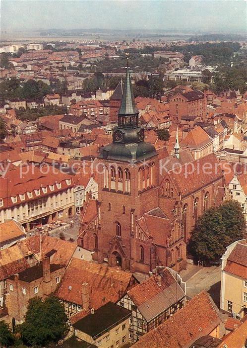 Guestrow Mecklenburg Vorpommern Stadt und Pfarrkirche St Marien Flieger