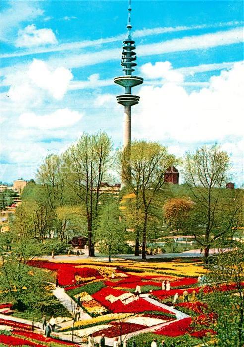 Hamburg Planten un Blomen mit Fernsehturm