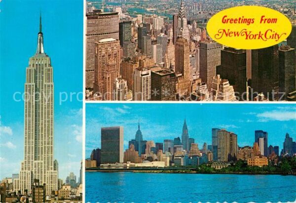 New York City Empire State Building PanAm und Chrysle