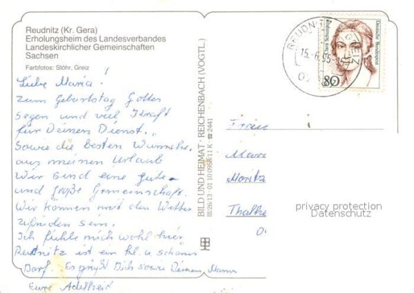 Reudnitz Mohlsdorf Erholungsheim Reudnitz Aufenthaltsraum – Bild 2