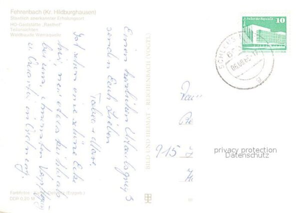 Fehrenbach Thueringer Wald HOG Rasthof Teilansichten Waldbaude Wer – Bild 2