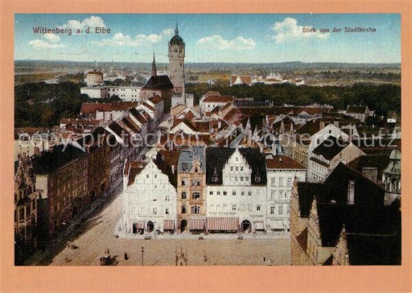Wittenberg Lutherstadt Blick von der Stadtkirche