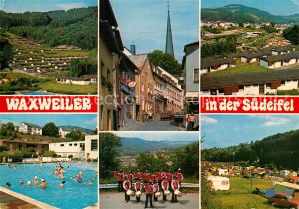 Waxweiler Panorama Ortsmotiv Schwimmbad Musikkape