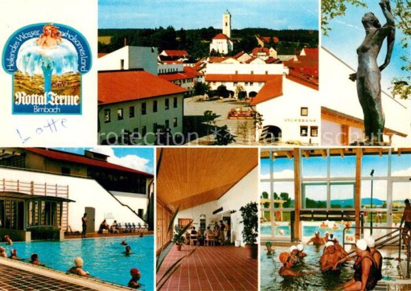 Birnbach Rottal Kirche Skulptur Schwimm und Hallenbad