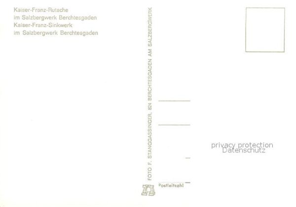 Berchtesgaden Kaiser Franz Rutsche und Sinkwerk im Sa – Bild 2