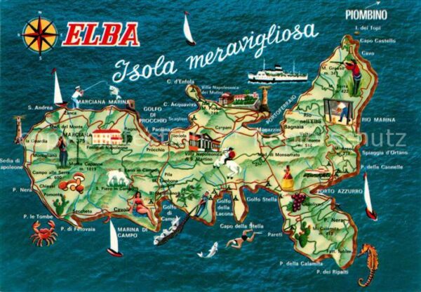 Insel Elba Inselkarte