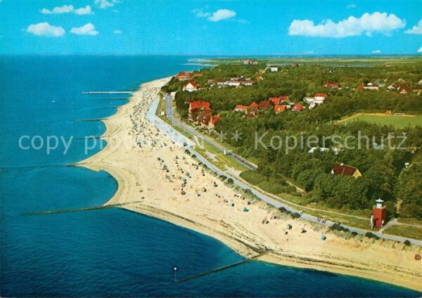 Wyk Foehr Südstrand Promenade Fliegeraufnahme
