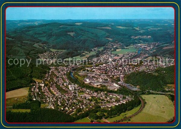 Plettenberg Fliegeraufnahme mit Eschensiedlung Eiri