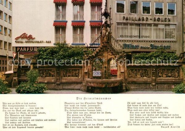 Koeln Rhein Heinzelmännchen Brunnen