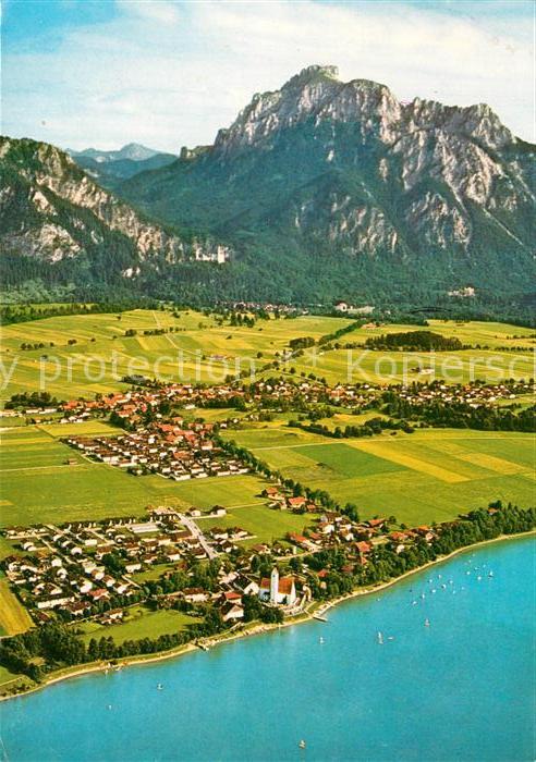 Waltenhofen Allgaeu Fliegeraufnahme mit Schloss Neuschwanst