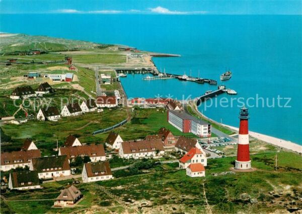 Hoernum Sylt Fliegeraufnahme mit Leuchtturm