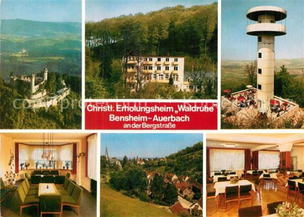 Bensheim Bergstrasse Christl Erholungsheim Waldruhe Aussicht