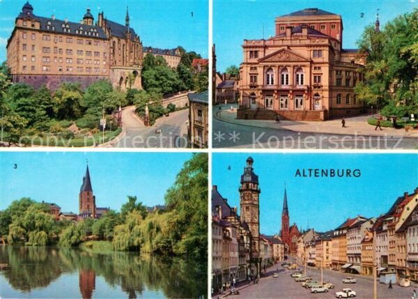 Altenburg Thueringen Schloss Landestheater Kleiner Teich Mar