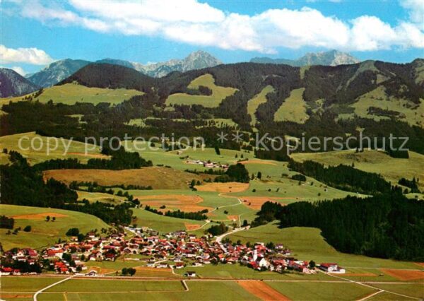 Altstaedten Allgaeu Fliegeraufnahme mit Rotspitze und Daume
