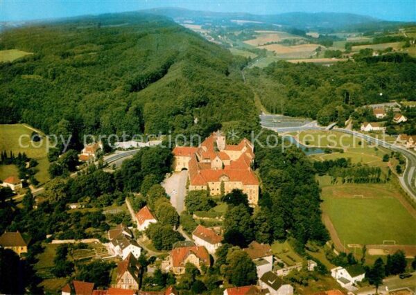 Bad Iburg Fliegeraufnahme mit Schloss