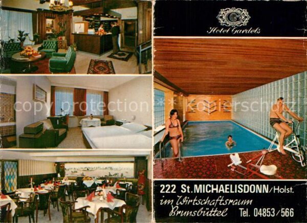 St Michaelisdonn Hotel Gardels Rezeption Zimmer Speisera