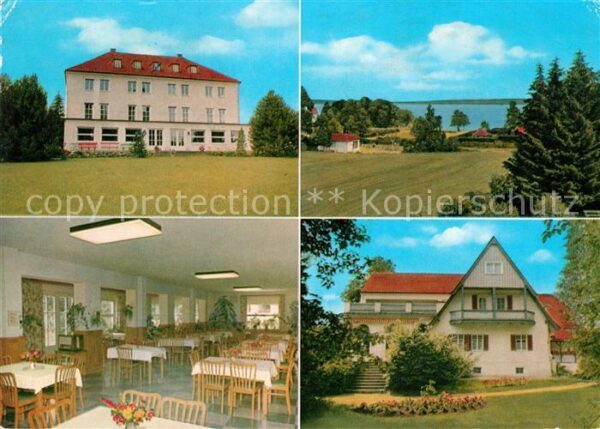 Riederau Ammersee Genesungsheim Speisesaal