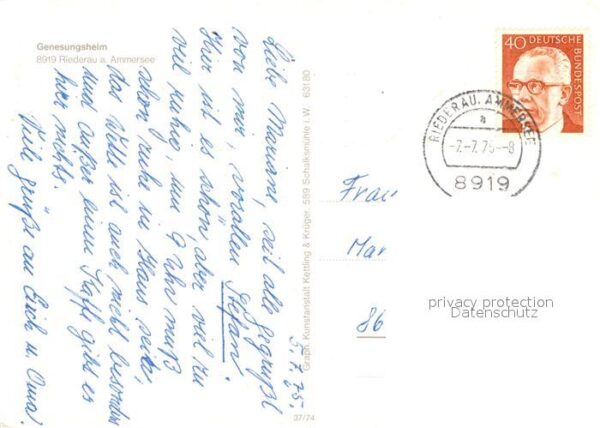 Riederau Ammersee Genesungsheim Speisesaal – Bild 2