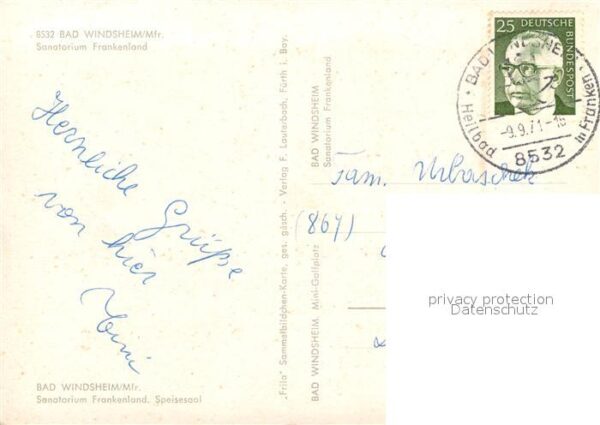 Bad Windsheim Sanatorium Frankenland – Bild 2
