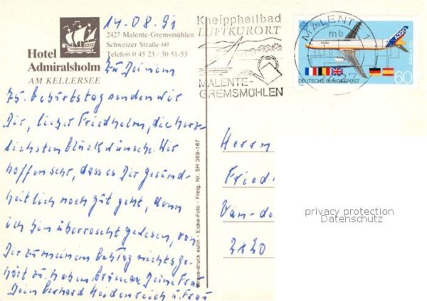 Malente-Gremsmuehlen Hotel Admiralsholm Fliegeraufnahme – Bild 2