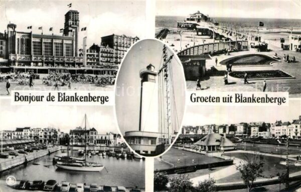 Blankenberge Strand Hotels Seebrücke Hafen Leuchttur