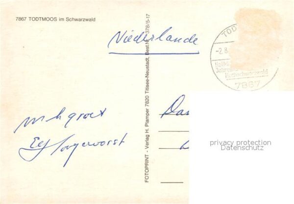 Todtmoos Landschaftspanorama Schwarzwald Teilans – Bild 2
